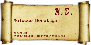 Melocco Dorottya névjegykártya